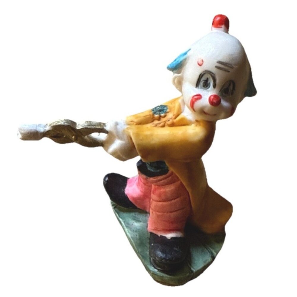 Clown Figure Resin Italy pulling tooth Circus Vintage 3.5” Dentist Dental Teeth